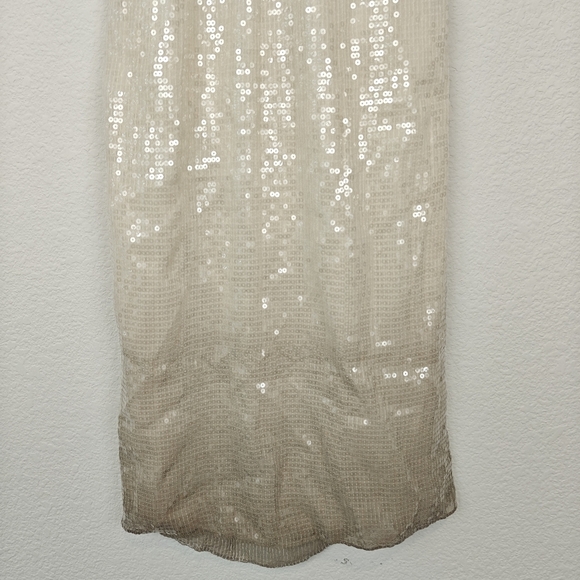 Alice & Olivia NWT Sequin Halter Ombre SILK Open Back Mini Dress Size XS Women's - Picture 3 of 15
